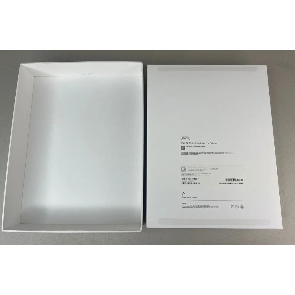 Apple iPad Air 13 Inch M3 128GB Model A3269 EMPTY BOX ONLY Space Gray